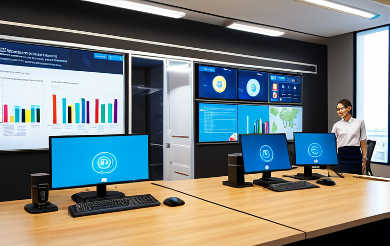 Smart Government Office**

"A modern, brightly lit government office space showcasing digital displays and employees working efficiently on computers, fully clothed in professional attire, depicting a smart work environment, safe for work, appropriate content, perfect anatomy, natural proportions, professional setting, well-formed hands, proper finger count, family-friendly"

**