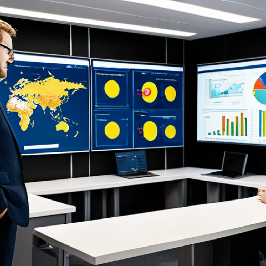 Data-Driven Decision Making**
"A modern government office, showcasing data visualization dashboards and analysts working collaboratively. Focus on screens displaying charts and graphs illustrating policy impact. Professional attire, fully clothed, appropriate content, safe for work, perfect anatomy, natural proportions, professional, data-driven, high-quality."
**